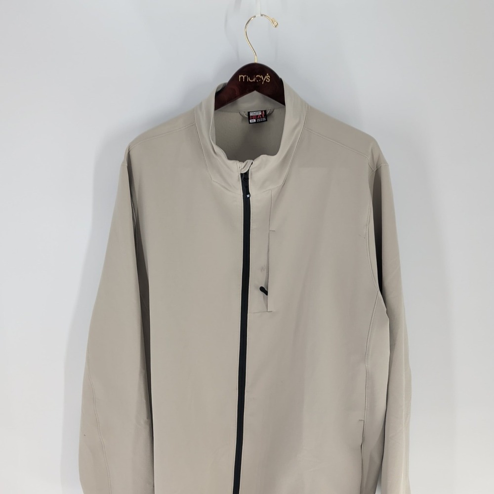 32 Degrees Heat Full Zip Long Sleeve Stand‎ Collar Classic Jacket Beige Size 2XL